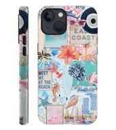 iPhone 14 Hybrid Case (Seashell Jellyfish Design)